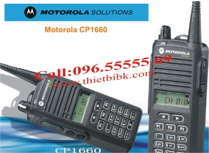 Máy bộ đàm Motorola CP1660 99 kênh có màn hình hiển thị đa chức năng