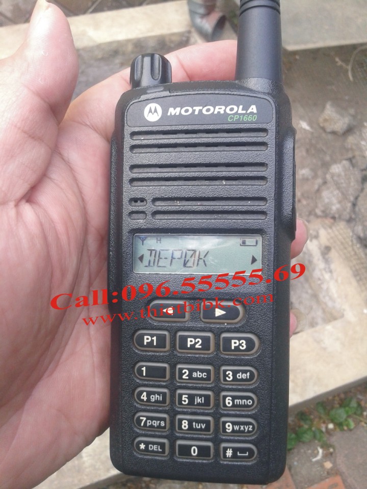 Máy bộ đàm Motorola CP1660 99 kênh với thiết kế nhỏ gọn