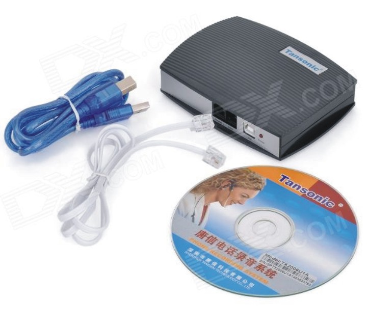 Box ghi âm điện thoại 1 line Tansonic TX2006U1A USB cho cửa hàng, công ty