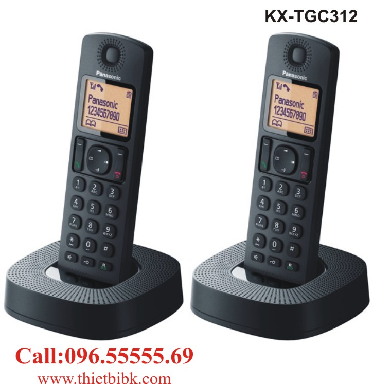 Điện thoại kéo dài Panasonic KX-TGC312 dùng cho văn phòng công ty