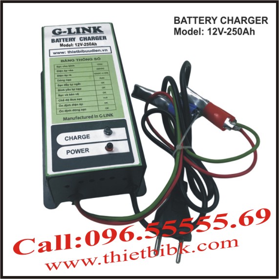 Bộ nạp ắc quy tự động G-LINK G12V-250Ah