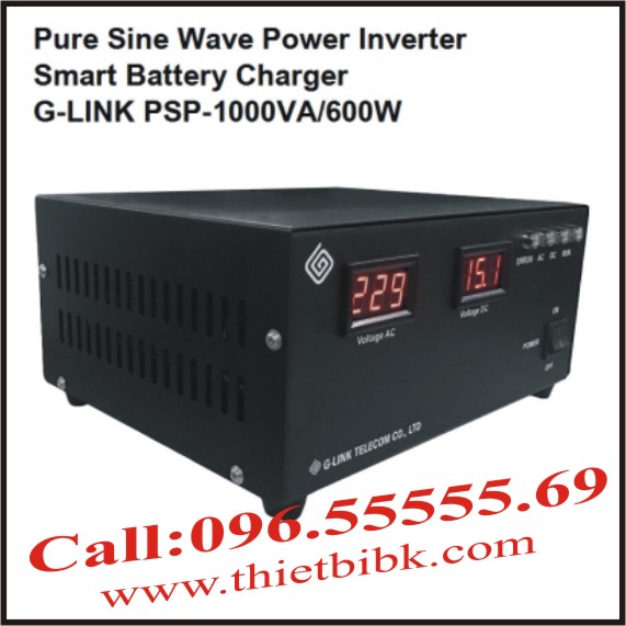 Bộ kích điện sin chuẩn và sạc ắc quy tự động G-LINK MSP-1000VA