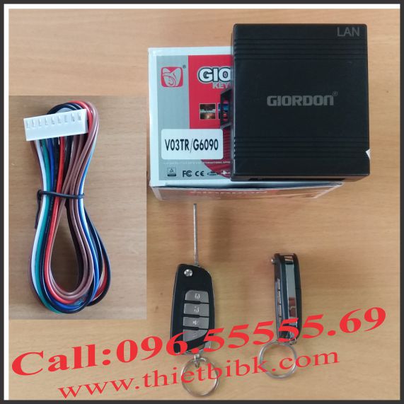 Bộ điều khiển khóa cửa ô tô Giordon 6090 24V 9 dây