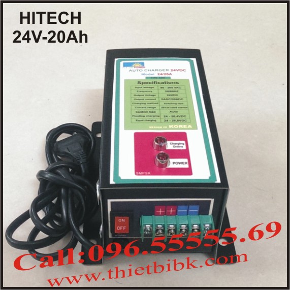 Máy Sạc ắc quy tự động Hitech Power 24V-20Ah
