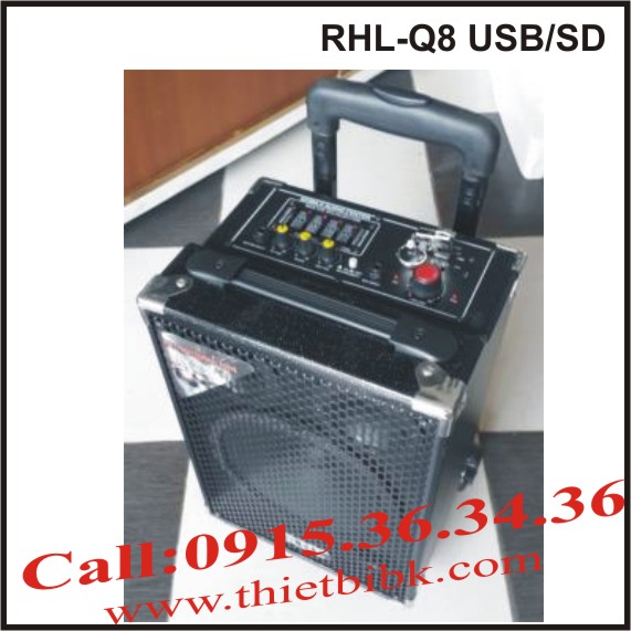 máy trợ giảng không dây công suất lớn RHL-Q8 USB.SD