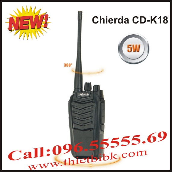 Bộ đàm Chierda CD-K18 Handheld VHF