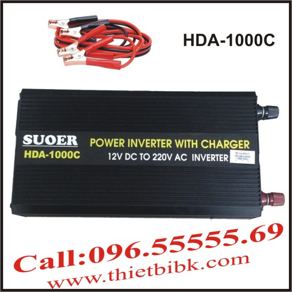Bộ kích điện và sạc ắc quy tự động SUOER HDA-1000C 750W