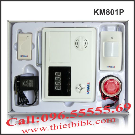 Bộ báo động trung tâm không dây Komax KM801P