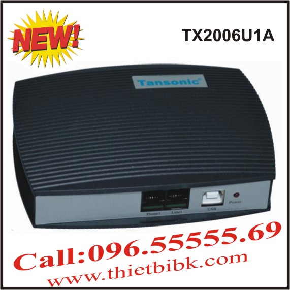 Box ghi âm điện thoại 1 line Tansonic TX2006U1A USB