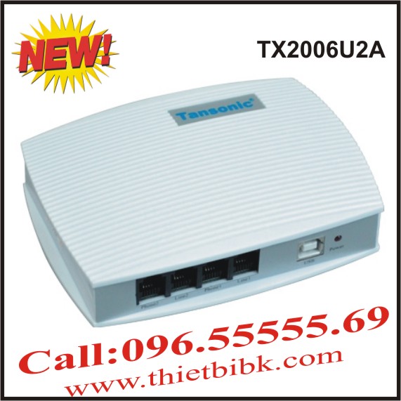 Box ghi âm điện thoại 2 line Tansonic TX2006U2A