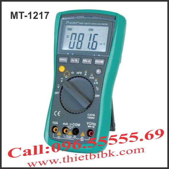 Đồng hồ vạn năng hiển thị số Pro'kit MT-1217