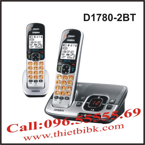 Điện thoại không dây UNIDEN D1780-2BT