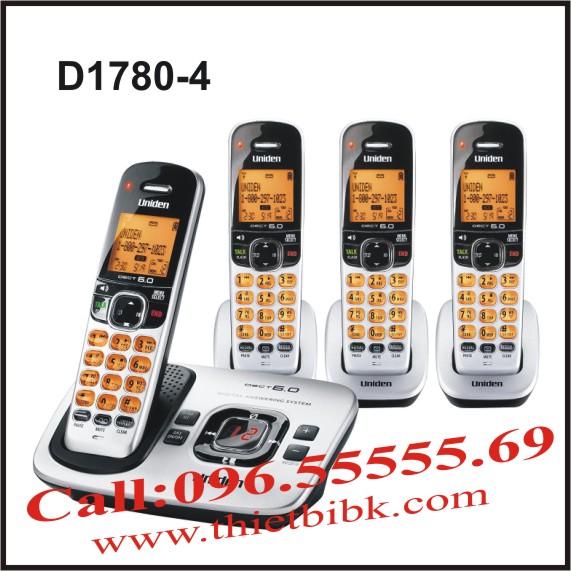 Điện thoại không dây UNIDEN D1780-4